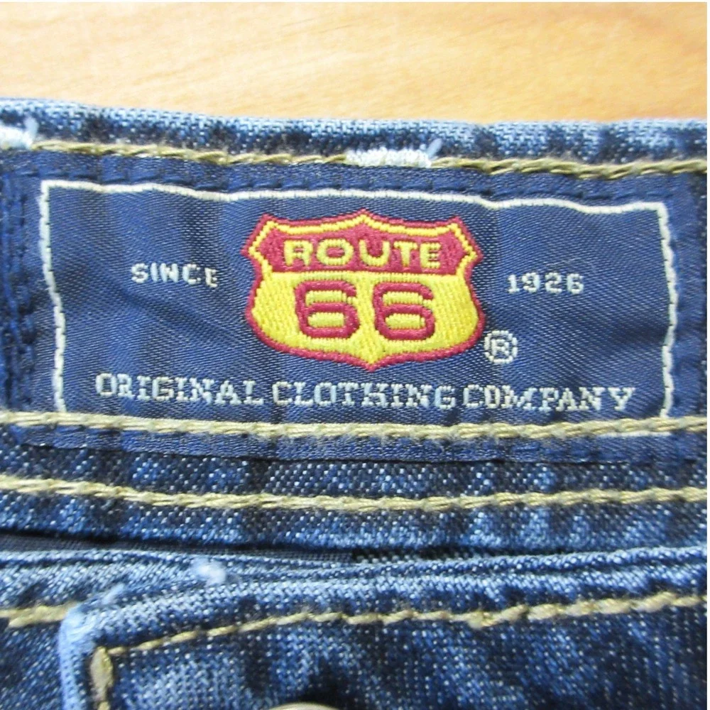 ROUTE 66 Utility Jean Shorts Drawstring VINTAGE Sz 9/10 Blue Denim Jorts Y2K 90s